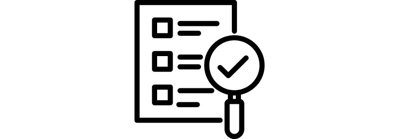 Ikonische Darstellung einer Checkliste