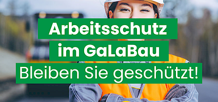 Arbeitsschutz im GaLaBau: Aufschrift 