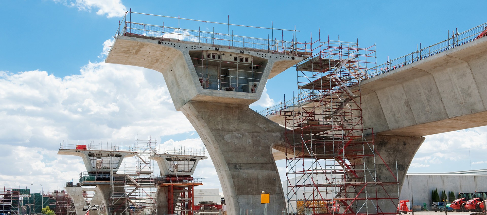 Baustelle eines Tiefbauprojekts